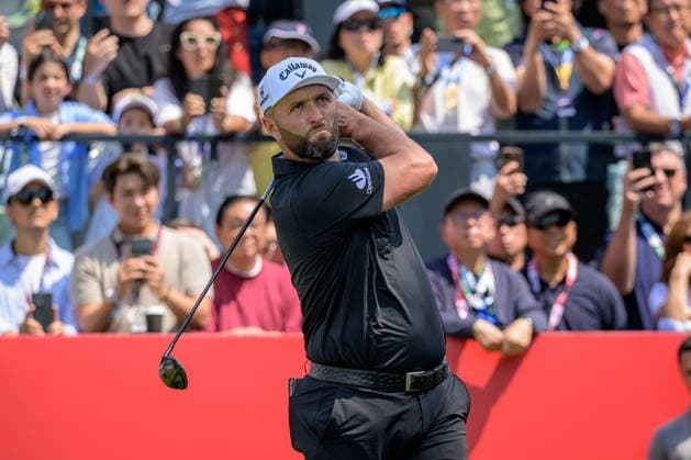 March 8, 2026, Hong Kong, Hong Kong Sar, China: Spains Jon Rahm starts the final round itied for 1st position with USAÃ¢â‚¬â ¢s Harold Varner III and Belgiums Thoms Detry. Varner tees off on the 1stLIV Golf Hong Kong 2026 Final Round Hong Kong China - ZUMAr144 20260308_zap_r144_012 Copyright: xJaynexRussellx