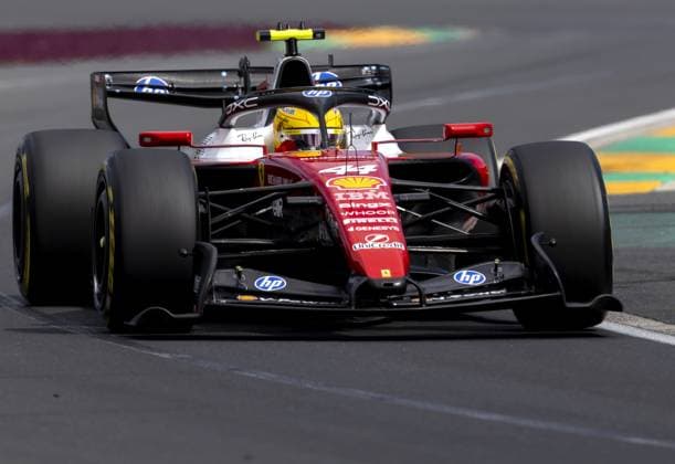 MELBOURNE - Lewis Hamilton (Ferrari) during the race at Albert Park Circuit in the lead-up to the Australian Grand Prix. SANDER KONING ANP xVIxANPxSportx xxANPxIVx 552738017 originalFilename: 552738017.jpg