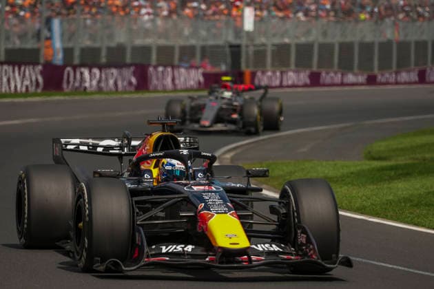 Formula 1 Qatar Airways Australian Grand Prix 2026 Maxime Le Juste OVERTAKE MAXPPP - Melbourne 08 03 2026 03 VERSTAPPEN Max (nld), Oracle Red Bull Racing, action at the Formula 1 Qatar Airways Australian Grand Prix 2026, the 1st round of the 2026 FIA Formula 1 World Championship, WM, Weltmeisterschaft at the Albert Park Circuit in Melbourne, Australia, from 5 to 8 March 2026 Melbourne Australia  Copyright: xOVERTAKE MAXPPPxMaximexLexJustex OVT202603081780 OVT202603081780