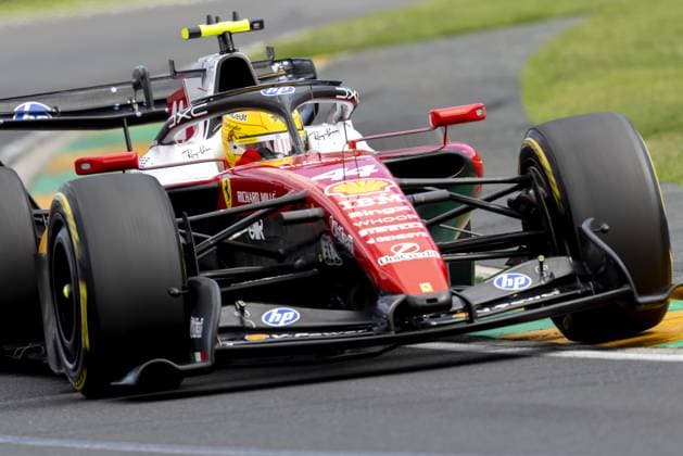 MELBOURNE - Lewis Hamilton (Ferrari) during the race at Albert Park Circuit in the lead-up to the Australian Grand Prix. SANDER KONING ANP xVIxANPxSportx xxANPxIVx 552738674 originalFilename: 552738674.jpg