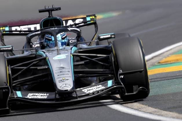 MELBOURNE - George Russell (Mercedes) during the race at Albert Park Circuit in the lead-up to the Australian Grand Prix. SANDER KONING ANP xVIxANPxSportx xxANPxIVx 552738727 originalFilename: 552738727.jpg
