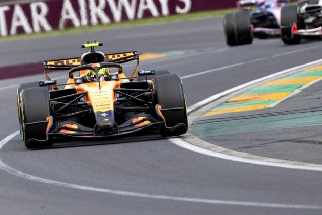 MELBOURNE - Lando Norris (McLaren) during the race at Albert Park Circuit in the lead-up to the Australian Grand Prix. SANDER KONING ANP xVIxANPxSportx xxANPxIVx 552739414 originalFilename: 552739414.jpg