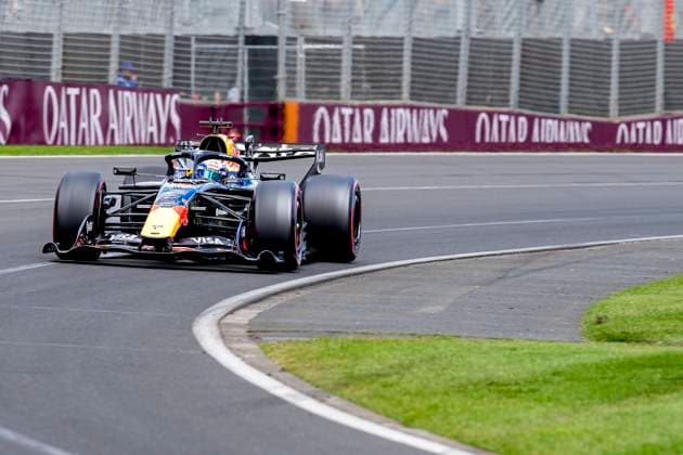 MELBOURNE Formula 1 driver Max Verstappen of Oracle Red Bull Racing during the Formula 1 Melbourne race at Albert Park on March 8, 2025 in Melbourne, Australia Photo by DeFodi Images