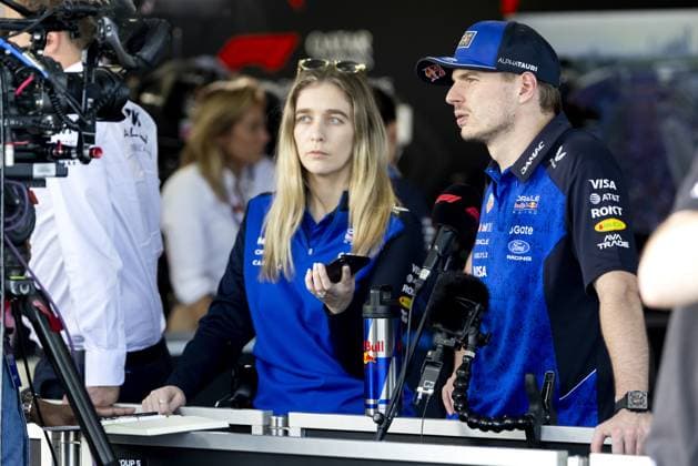 MELBOURNE - Max Verstappen (Red Bull Racing) speaks to the press after the race at the Albert Park Circuit in the lead-up to the Australian Grand Prix. SANDER KONING ANP xVIxANPxSportx xxANPxIVx 552743025 originalFilename: 552743025.jpg