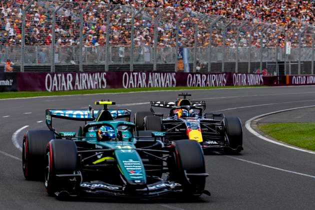 MELBOURNE Formula 1 driver Max Verstappen of Oracle Red Bull Racing during the Formula 1 Melbourne race at Albert Park on March 8, 2025 in Melbourne, Australia Photo by DeFodi Images