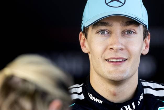 MELBOURNE - George Russell (Mercedes) speaks to the press after the race at the Albert Park Circuit in the lead-up to the Australian Grand Prix. SANDER KONING ANP xVIxANPxSportx xxANPxIVx 552743601 originalFilename: 552743601.jpg