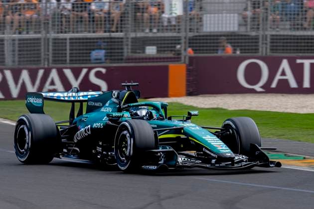 MELBOURNE Formula 1 driver Lance Stroll of Aston Martin Aramco Formula 1 Team during the Formula 1 Melbourne race at Albert Park on March 8, 2025 in Melbourne, Australia Photo by DeFodi Images