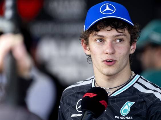 MELBOURNE - Andrea Kimi Antonelli (Mercedes) speaks to the press after the race at the Albert Park Circuit in the lead-up to the Australian Grand Prix. SANDER KONING ANP xVIxANPxSportx xxANPxIVx 552743660 originalFilename: 552743660.jpg