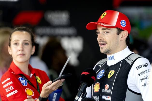 MELBOURNE - Charles Leclerc (Ferrari) speaks to the press after the race at the Albert Park Circuit in the lead-up to the Australian Grand Prix. SANDER KONING ANP xVIxANPxSportx xxANPxIVx 552743824 originalFilename: 552743824.jpg
