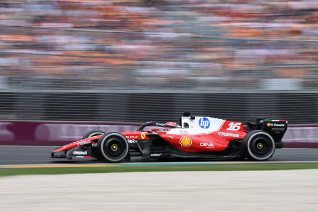 2026 AUSTRALIAN F1 GRAND PRIX, Charles Leclerc of Ferrari in action during the 2026 Australian Grand Prix at Albert Park Circuit in Melbourne, Sunday, March 8, 2026. ( NO ARCHIVING, EDITORIAL USE ONLY MELBOURNE VICTORIA AUSTRALIA  Copyright: xJAMESxROSSx 20260308186586816652