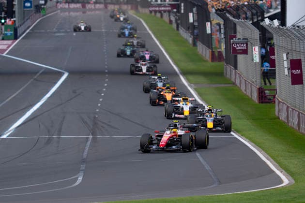 March 8, 2026, Melbourne, Australia: British driver LEWIS HAMILTON (Scuderia Ferrari) drives during the F1 Grand Prix of Australia at Albert Park Circuit in Melbourne, Australia. Melbourne Australia - ZUMAg147 20260308_fap_g147_002 Copyright: xJamesxGasperottix