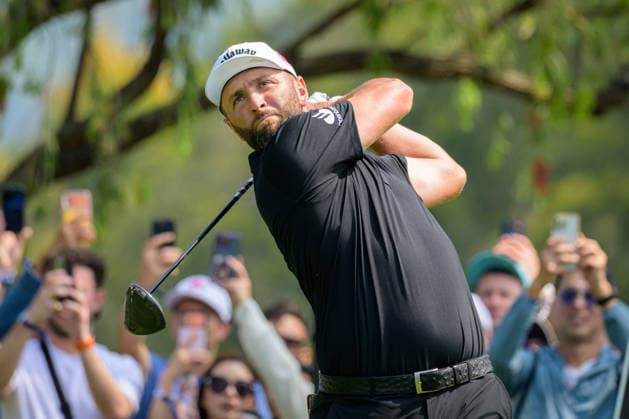 March 8, 2026, Hong Kong, Hong Kong Sar, China: Spains Jon RAHM takes the lead in the front 9.Teeing off on the 11th hole. LIV Golf Hong Kong 2026 Final Round Hong Kong China - ZUMAr144 20260308_zap_r144_034 Copyright: xJaynexRussellx