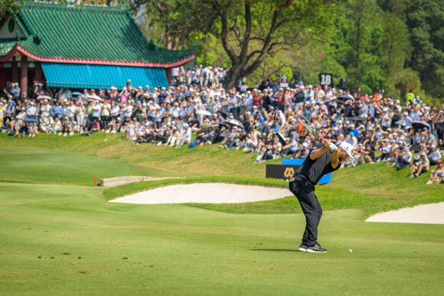 March 8, 2026, Hong Kong, Hong Kong Sar, China: Spains Jon RAHM takes a fairway shot on the 10th hole. LIV Golf Hong Kong 2026 Final Round Hong Kong China - ZUMAr144 20260308_zap_r144_036 Copyright: xJaynexRussellx