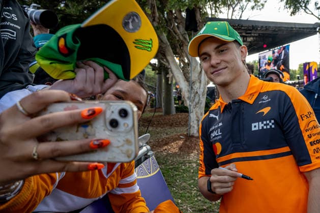 MELBOURNE, AUSTRALIA: Oscar Piastri, racing for the McLaren F1 team during the 2026 Formula 1 Australian Grand Prix at the Albert Park Circuit in Melbourne, Australia