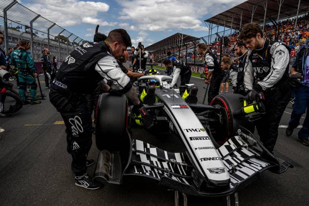 MELBOURNE, AUSTRALIA: Sergio Perez, racing for the Cadillac F1 team during the 2026 Formula 1 Australian Grand Prix at the Albert Park Circuit in Melbourne, Australia