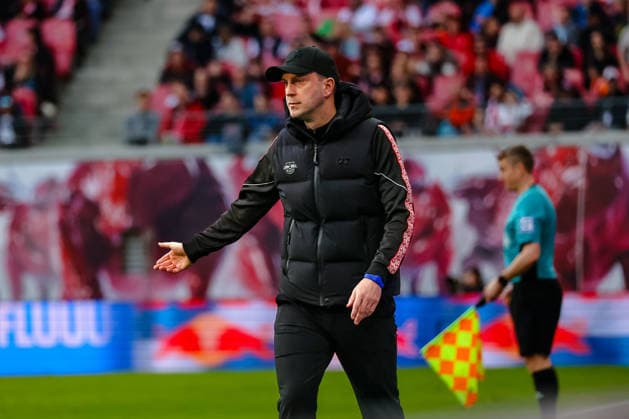 Ole Werner RB Leipzig, head coach gives instructions, gestures, RB Leipzig vs FC Augsburg, Football, 1 Bundesliga, 25 Matchday, Season 2025 2026, 07 03 2026,¨ DFL REGULATIONS PROHIBIT ANY USE OF PHOTOGRAPHS AS IMAGE SEQUENCES AND OR QUASI VIDEO,¨ RB Leipzig vs FC Augsburg, Football, 1 Bundesliga, 25 Matchday, Season 2025 2026, 07 03 2026 Leipzig Copyright: xEibner-Pressefoto LauraxRoemerx EP_LRR