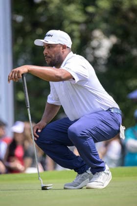 March 8, 2026, Hong Kong, Hong Kong Sar, China: USAs Harold Varner III in action on the 6th green.LIV Golf Hong Kong 2026 Final Round Hong Kong China - ZUMAr144 20260308_zap_r144_054 Copyright: xJaynexRussellx