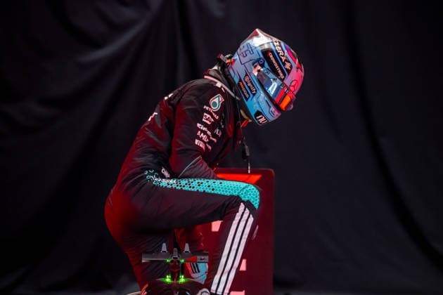 MELBOURNE, AUSTRALIA: George Russell, racing for the Mercedes team during the 2026 Formula 1 Australian Grand Prix at the Albert Park Circuit in Melbourne, Australia