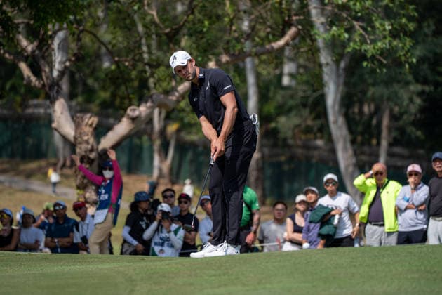 HONGKONG LIV-GOLF Belgian professional golfer, Thomas Detry during a game in Fanling Golf Course where LIV Golf Hong Kong is being held in Hong Kong, March 8, 2026. NEXPHER Vernon Yuen HONG KONG