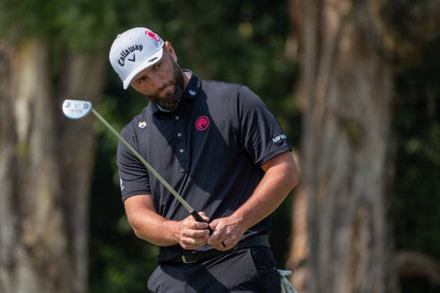 HONGKONG LIV-GOLF Spanish professional golfer, Jon Rahm during a game in Fanling Golf Course where LIV Golf Hong Kong is being held in Hong Kong, March 8, 2026. NEXPHER Vernon Yuen HONG KONG