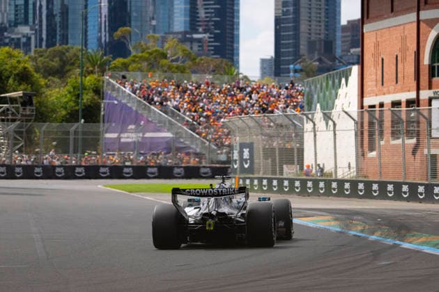 Formula 1 Qatar Airways Australian Grand Prix 2026 Maxime Le Juste OVERTAKE MAXPPP - Melbourne 08 03 2026 63 RUSSELL George (gbr), Mercedes-AMG PETRONAS Formula One Team, action at the Formula 1 Qatar Airways Australian Grand Prix 2026, the 1st round of the 2026 FIA Formula 1 World Championship, WM, Weltmeisterschaft at the Albert Park Circuit in Melbourne, Australia, from 5 to 8 March 2026 Melbourne Albert Park Circuit Australia  Copyright: xOVERTAKE MAXPPPxMaximexLexJustex OVT202603082069 OVT202603082069