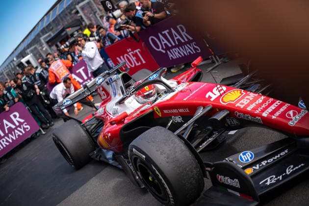 March 8, 2026, Melbourne, Victoria, Australia: (16) CHARLES LECLERC - (MON) - Scuderia Ferrari HP - Ferrari SF-26 finishes in 3rd position in the race and returns to Parc Ferme on Sunday at the Formula 1 Qatar Airways Australian Grand Prix 2026. Melbourne Australia - ZUMAf186 20260308_zsp_f186_071 Copyright: xJamesxForresterx