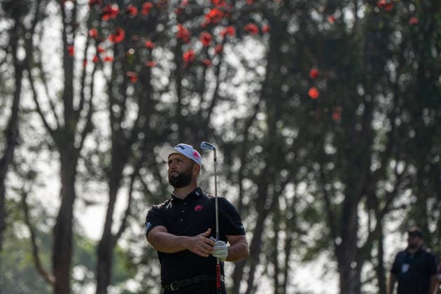 HONGKONG LIV-GOLF Spanish professional golfer, Jon Rahm during a game in Fanling Golf Course where LIV Golf Hong Kong is being held in Hong Kong, March 8, 2026. NEXPHER Vernon Yuen HONG KONG