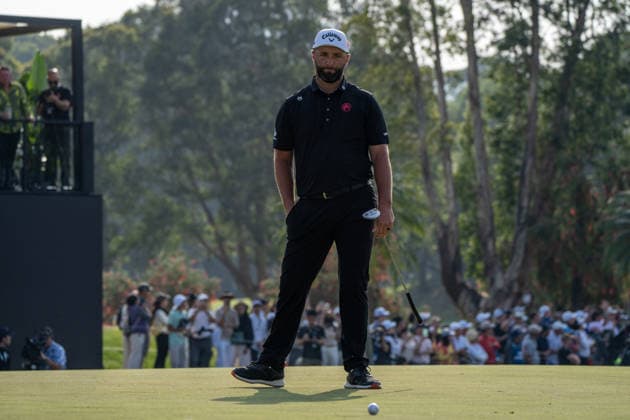 HONGKONG LIV-GOLF Spanish professional golfer, Jon Rahm during a game in Fanling Golf Course where LIV Golf Hong Kong is being held in Hong Kong, March 8, 2026. NEXPHER Vernon Yuen HONG KONG