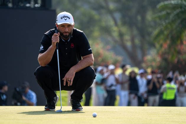 HONGKONG LIV-GOLF Spanish professional golfer, Jon Rahm during a game in Fanling Golf Course where LIV Golf Hong Kong is being held in Hong Kong, March 8, 2026. NEXPHER Vernon Yuen HONG KONG