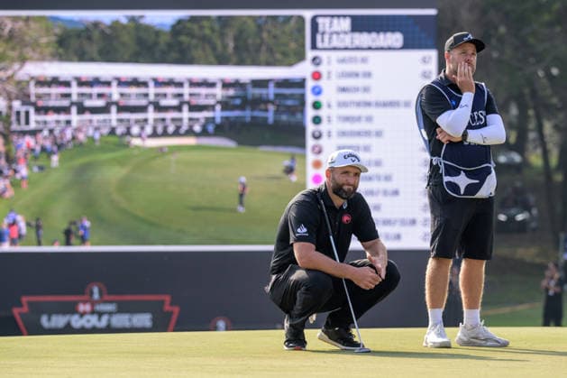 March 8, 2026, Hong Kong, Hong Kong Sar, China: Spains Jon RAHM wins the LIV Golf Hong Kong 2026.Relaxed on the 18th green.LIV Golf Hong Kong 2026 Final Round Hong Kong China - ZUMAr144 20260308_zap_r144_070 Copyright: xJaynexRussellx