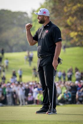 March 8, 2026, Hong Kong, Hong Kong Sar, China: Spains Jon RAHM wins the LIV Golf Hong Kong 2026.RAHM celebrated on the 18th after winning.LIV Golf Hong Kong 2026 Final Round Hong Kong China - ZUMAr144 20260308_zap_r144_071 Copyright: xJaynexRussellx