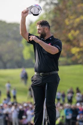March 8, 2026, Hong Kong, Hong Kong Sar, China: Spains Jon RAHM wins the LIV Golf Hong Kong 2026.RAHM celebrated on the 18th after winning.LIV Golf Hong Kong 2026 Final Round Hong Kong China - ZUMAr144 20260308_zap_r144_073 Copyright: xJaynexRussellx