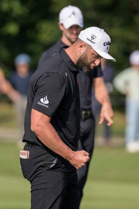 March 8, 2026, Hong Kong, Hong Kong Sar, China: Spains Jon RAHM wins the LIV Golf Hong Kong 2026.Celebrates on the 16th green.LIV Golf Hong Kong 2026 Final Round Hong Kong China - ZUMAr144 20260308_zap_r144_075 Copyright: xJaynexRussellx
