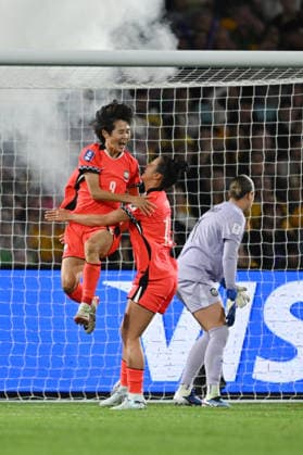 SOCCER ASIAN CUP AUSTRALIA SOUTH KOREA, Mun Eunju of South Korea celebrates after scoring a goal during the AFC Women™s Asian Cup Group A match between Australia and South Korea at Accor Stadium in Sydney, Sunday, March 8, 2026. ( NO ARCHIVING, EDITORIAL USE ONLY SYDNEY NEW SOUTH WALES AUSTRALIA  Copyright: xDEANxLEWINSx 20260308141623130561
