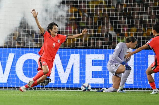 SOCCER ASIAN CUP AUSTRALIA SOUTH KOREA, Mun Eunju of South Korea celebrates after scoring a goal during the AFC Women™s Asian Cup Group A match between Australia and South Korea at Accor Stadium in Sydney, Sunday, March 8, 2026. ( NO ARCHIVING, EDITORIAL USE ONLY SYDNEY NEW SOUTH WALES AUSTRALIA  Copyright: xDEANxLEWINSx 20260308157971819447