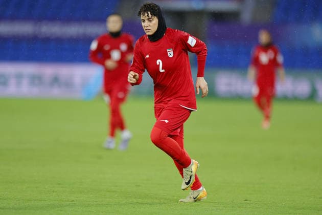 GOLD COAST, AUSTRALIA - MARCH 08 Atefeh Imani (2 IR Iran) in action during the Womens Asian Cup match between Islamic Republic of Iran and Philippines at the Gold Coast Stadium on March 08 2026 in Gold Coast, Australia Copyright: xMatthewxStarlingx xSPPx Sportspressphoto_SPR104789