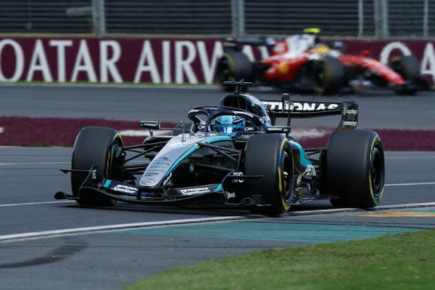 8th March 2026: Melbourne Grand Prix Circuit, Melbourne, Victoria, Australia: Formula One Australian Grand Prix, Race Day; George Russell of the United Kingdom driving the 63 Mercedes AMG F1 W17 Mercedes AMG  DavidxWoodley Content restricted for UK based newspaper