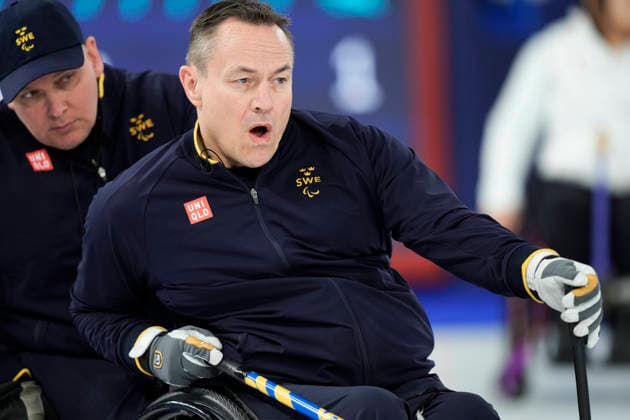 CORTINA, ITALY 20260308 Sweden s Kristina Ulander during Sunday s mixed curling match between Sweden and Latvia in the Paralympics at the Cortina Curling Olympic Stadium. *** The image is included in the SPORTS PACKAGE. For others PAYMENT IMAGE *** CORTINA ITALY x9200x *** CORTINA, ITALY 20260308 Sweden s Kristina Ulander during Sunday s mixed curling match between Sweden and Latvia in the Paralympics at the Cortina Curling Olympic Stadium The image is included in the SPORTS PACKAGE For others PAYMENT IMAGE CORTINA ITALY x9200x  Copyright: xBjörnxLarssonxRosvall TTx PARALYMPICS 2026 CURLING