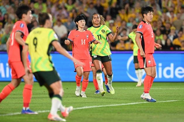 SOCCER ASIAN CUP AUSTRALIA SOUTH KOREA, Mary Fowler of Australia reacts during the AFC Women™s Asian Cup Group A match between Australia and South Korea at Accor Stadium in Sydney, Sunday, March 8, 2026. ( NO ARCHIVING, EDITORIAL USE ONLY SYDNEY NEW SOUTH WALES AUSTRALIA  Copyright: xDEANxLEWINSx 20260308142485676880