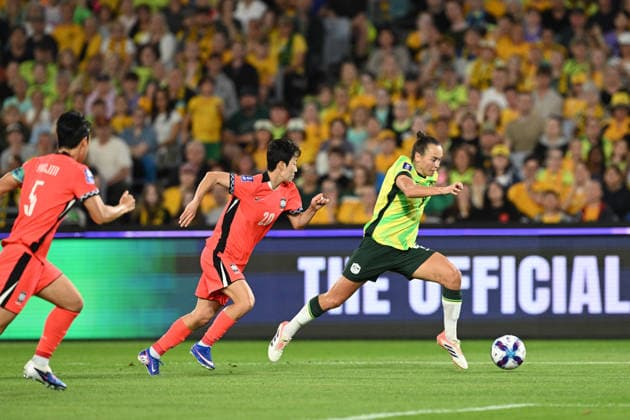 SOCCER ASIAN CUP AUSTRALIA SOUTH KOREA, Caitlin Foord of Australia during the AFC Women™s Asian Cup Group A match between Australia and South Korea at Accor Stadium in Sydney, Sunday, March 8, 2026. ( NO ARCHIVING, EDITORIAL USE ONLY SYDNEY NEW SOUTH WALES AUSTRALIA  Copyright: xDEANxLEWINSx 20260308162744344393