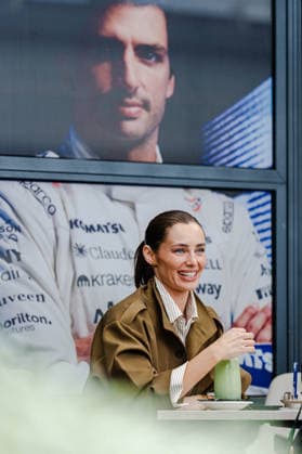 F1 Australian Grand Prix - Celebrities Rebecca Donaldson PARTNER GIRLFRIEND of CARLOS SAINZ (ESP) of Atlassian Williams F1 Team 55 on Sunday during the 2026 Formula 1 Qatar Airways Australian Grand Prix at the Albert Park Circuit, Melbourne, Australia, on March 8, 2026. Photo by Tan Jun Da ABACAPRESS.COM Melbourne Australia  Copyright: xJunxDaxTan ABACAx