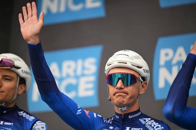Belgian Lindsay De Vylder of Alpecin-Premier Tech pictured at the start of the first stage of 84th edition of the Paris-Nice cycling race, 170,9 km from Archeres to Carrieres-sous-Poissy, Sunday 08 March 2026. DAVIDxPINTENS  x166837912x