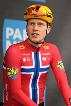 Norwegian Andreas Leknessund of Uno-X Mobility pictured at the start of the first stage of 84th edition of the Paris-Nice cycling race, 170,9 km from Archeres to Carrieres-sous-Poissy, Sunday 08 March 2026. DAVIDxPINTENS  x166838290x
