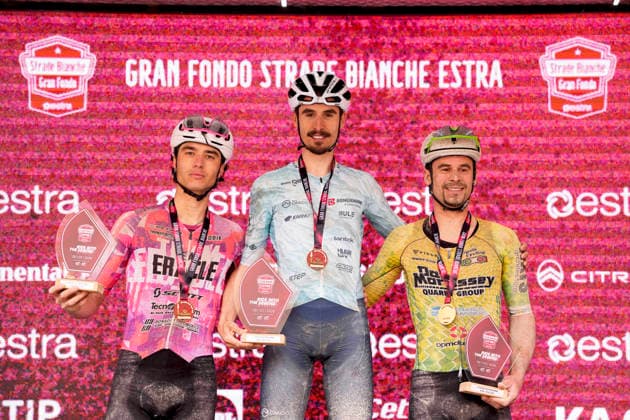 The Gran Fondo Strade Bianche (White Roads) a 203 km one day race from and to Siena - Tuscany,- Saturday March 8, 2025, Italy. - cycling  Copyright: xFabioxFerrari xLaPressex