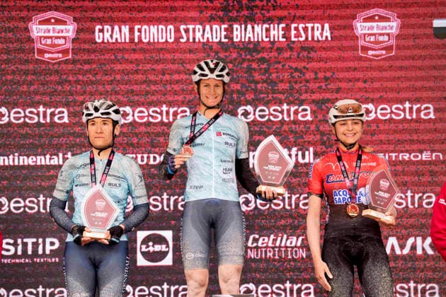 The Gran Fondo Strade Bianche (White Roads) a 203 km one day race from and to Siena - Tuscany,- Saturday March 8, 2025, Italy. - cycling  Copyright: xFabioxFerrari xLaPressex