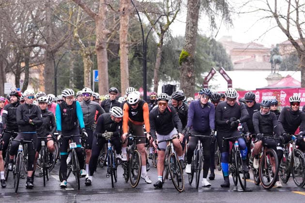 The Gran Fondo Strade Bianche (White Roads) a 203 km one day race from and to Siena - Tuscany,- Saturday March 8, 2025, Italy. - cycling  Copyright: xFabioxFerrari xLaPressex