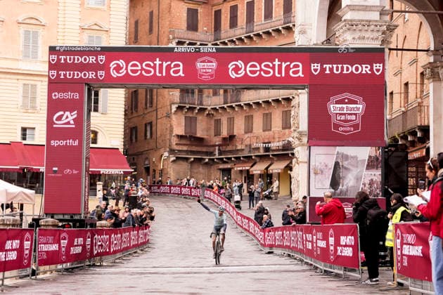 The Gran Fondo Strade Bianche (White Roads) a 203 km one day race from and to Siena - Tuscany,- Saturday March 8, 2025, Italy. - cycling  Copyright: xFabioxFerrari xLaPressex
