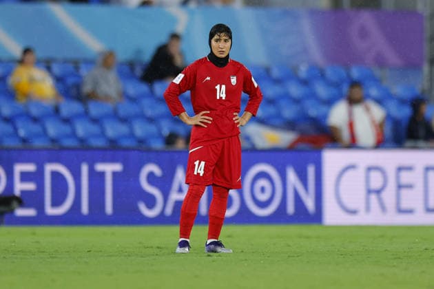 GOLD COAST, AUSTRALIA - MARCH 08 Fatemeh Makhdoumi (14 IR Iran) looks dejected during the Womens Asian Cup match between Islamic Republic of Iran and Philippines at the Gold Coast Stadium on March 08 2026 in Gold Coast, Australia Copyright: xMatthewxStarlingx xSPPx Sportspressphoto_SPR104922