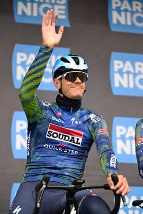 Paris Nice 2026 Stage 1 CARRIERES-SOUS-POISSY, FRANCE - MARCH 08 : Stuyven Jasper (BEL) of Soudal Quick-Step during stage 1 of the 84th edition of Paris - Nice an UCI World Tour 2.UWT cycling road race stage for Men Elite of 171.2 km with start in Acheres and finish in Carrieres-sous-Poissy on March 8, 2026 in Carrieres-sous-Poissy, France, 08 03 2026 ( Motordriver Guy De Vuyst - Carrieres-sous-Poissy France  Copyright: xNicoxVereeckenx