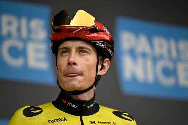 Paris Nice 2026 Stage 1 CARRIERES-SOUS-POISSY, FRANCE - MARCH 08 : Vingegaard Jonas (DEN) of Team Visma I Lease a Bike during stage 1 of the 84th edition of Paris - Nice an UCI World Tour 2.UWT cycling road race stage for Men Elite of 171.2 km with start in Acheres and finish in Carrieres-sous-Poissy on March 8, 2026 in Carrieres-sous-Poissy, France, 08 03 2026 ( Motordriver Guy De Vuyst - Carrieres-sous-Poissy France  Copyright: xNicoxVereeckenx